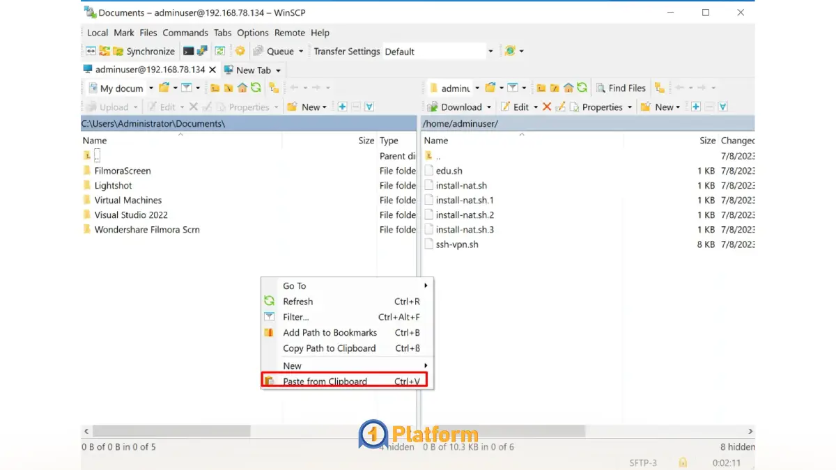 جامعترین راهنمای انتقال فایل از سرور مجازی به کامپیوتر در لینوکس و ویندوز 17 مشاهده وضعیت انتقال
