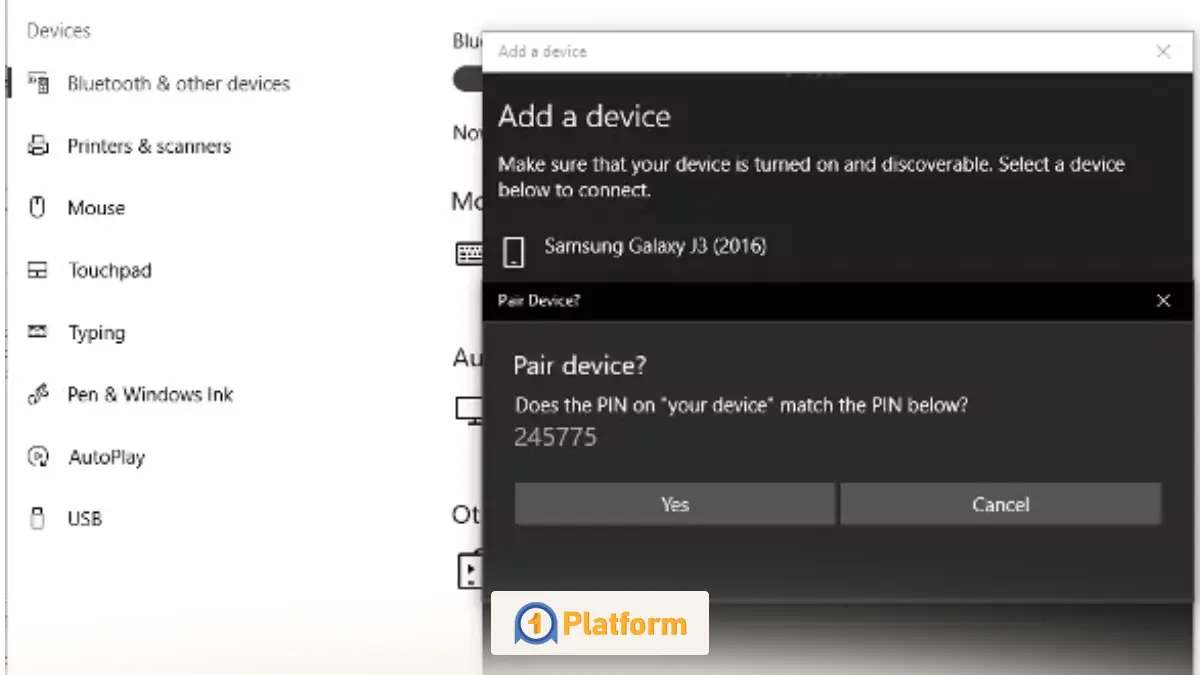جفت کردن (Pair) گوشی با کامپیوتر