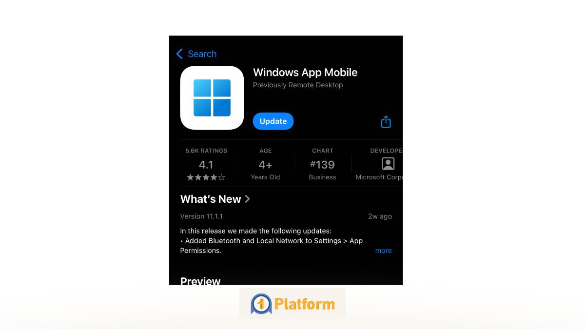 وصل شدن به سرور مجازی ویندوز با ios از طریق اپلیکیشن Windows App 