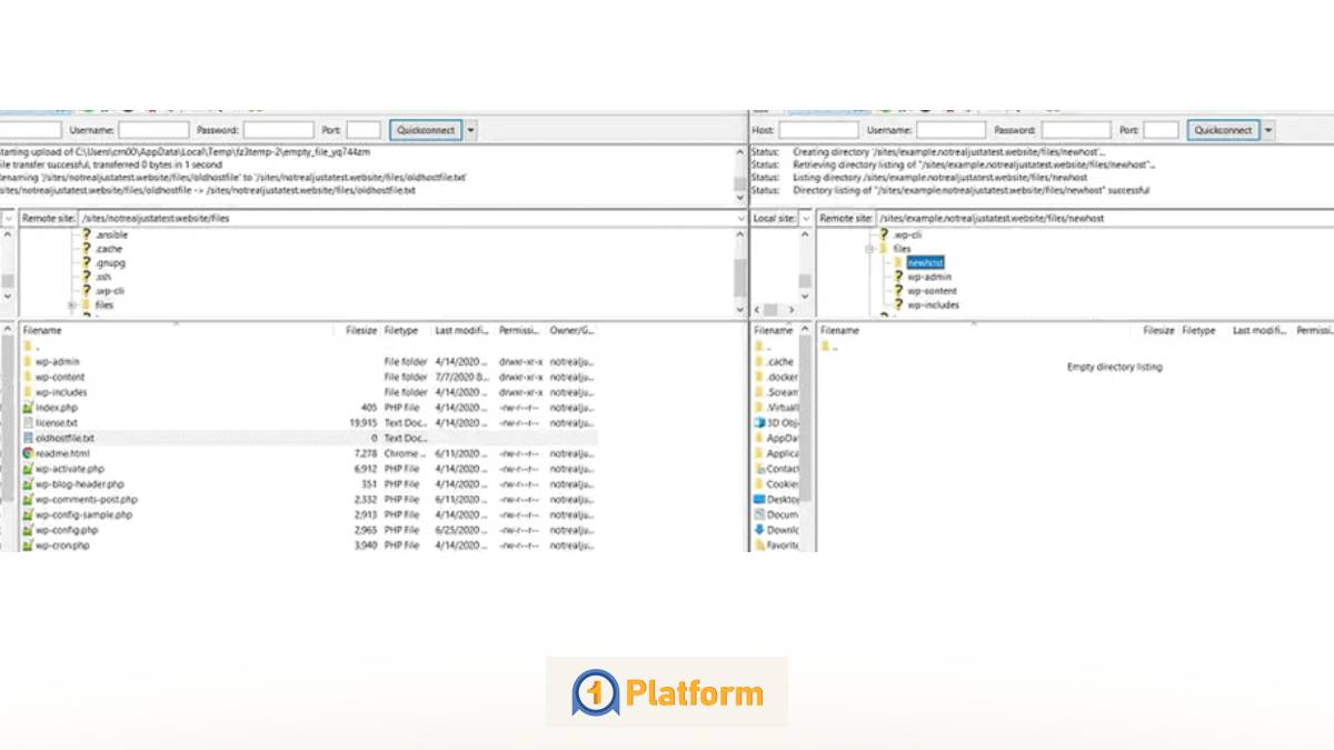 انتقال سایت به هاست جدید - وان پلتفرم