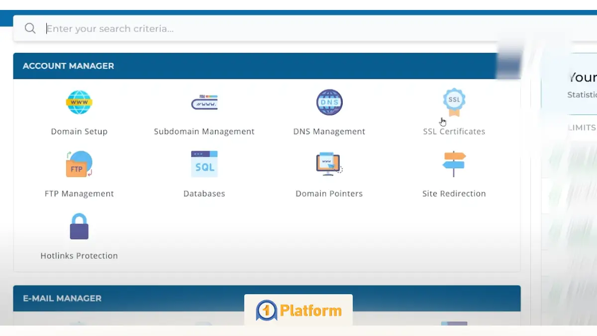 فعال سازی SSL رایگان در دایرکت ادمین (راهنمای تصویری) 1 ورود به بخش SSL در DirectAdmin