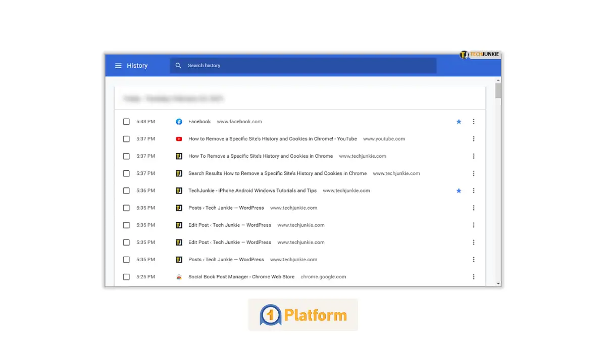 حذف سایت از تاریخچه کروم در کامپیوتر یا لپ‌تاپ