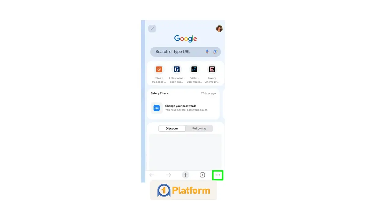 پاک کردن کش مرورگر کروم در آیفون 