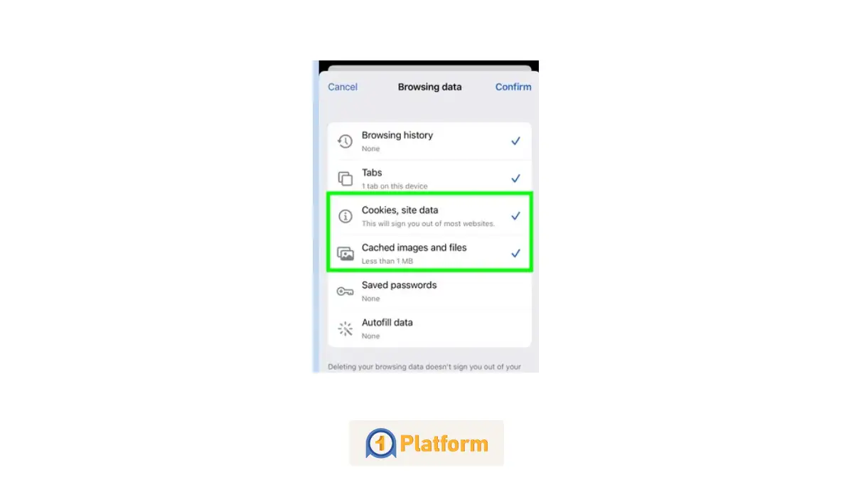 پاک کردن کش مرورگر کروم در آیفون 