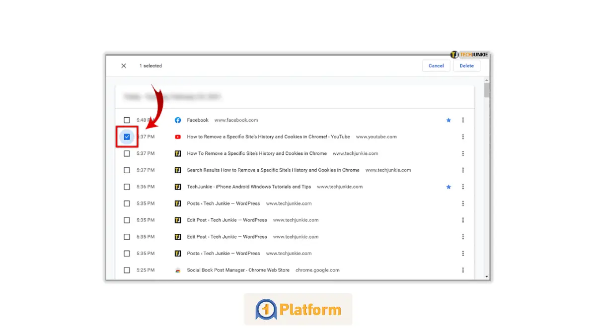 حذف سایت از تاریخچه کروم در کامپیوتر یا لپ‌تاپ