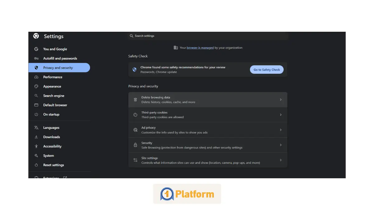 پاک کردن کش مرورگر کروم دسکتاپ در ۶ مرحله 