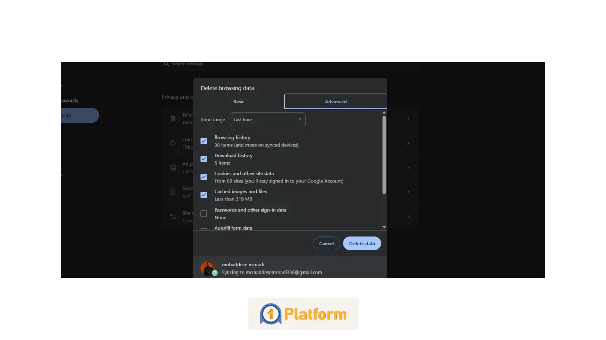 پاک کردن کش مرورگر کروم دسکتاپ در ۶ مرحله 