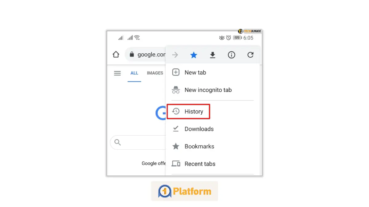 حذف سایت از تاریخچه کروم در موبایل (اندروید و iOS)