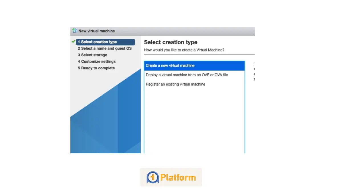 ساخت ماشین مجازی در VMware ESXi
