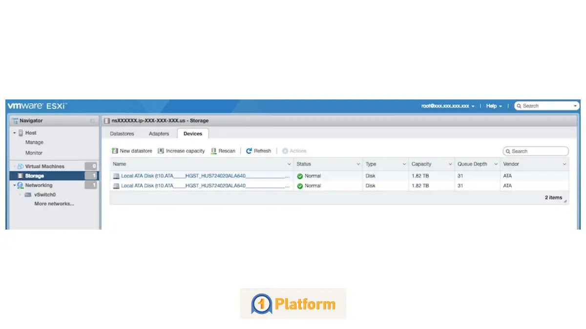 آپلود فایل ISO در VMware ESXi