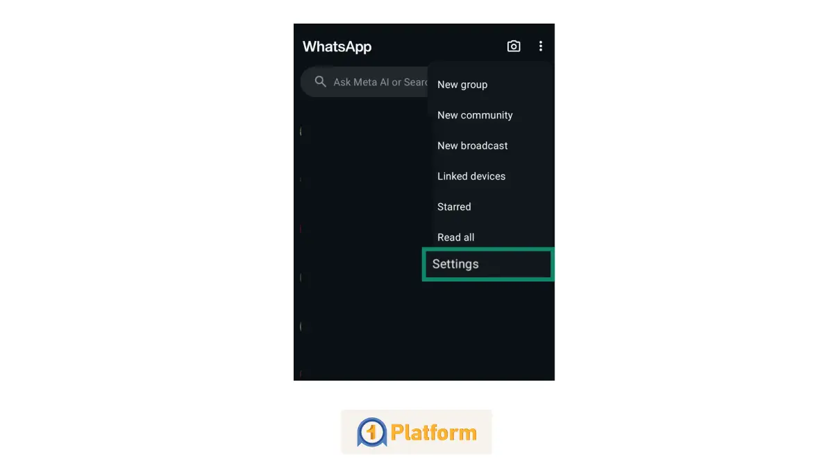 حذف اکانت واتساپ در اندروید 