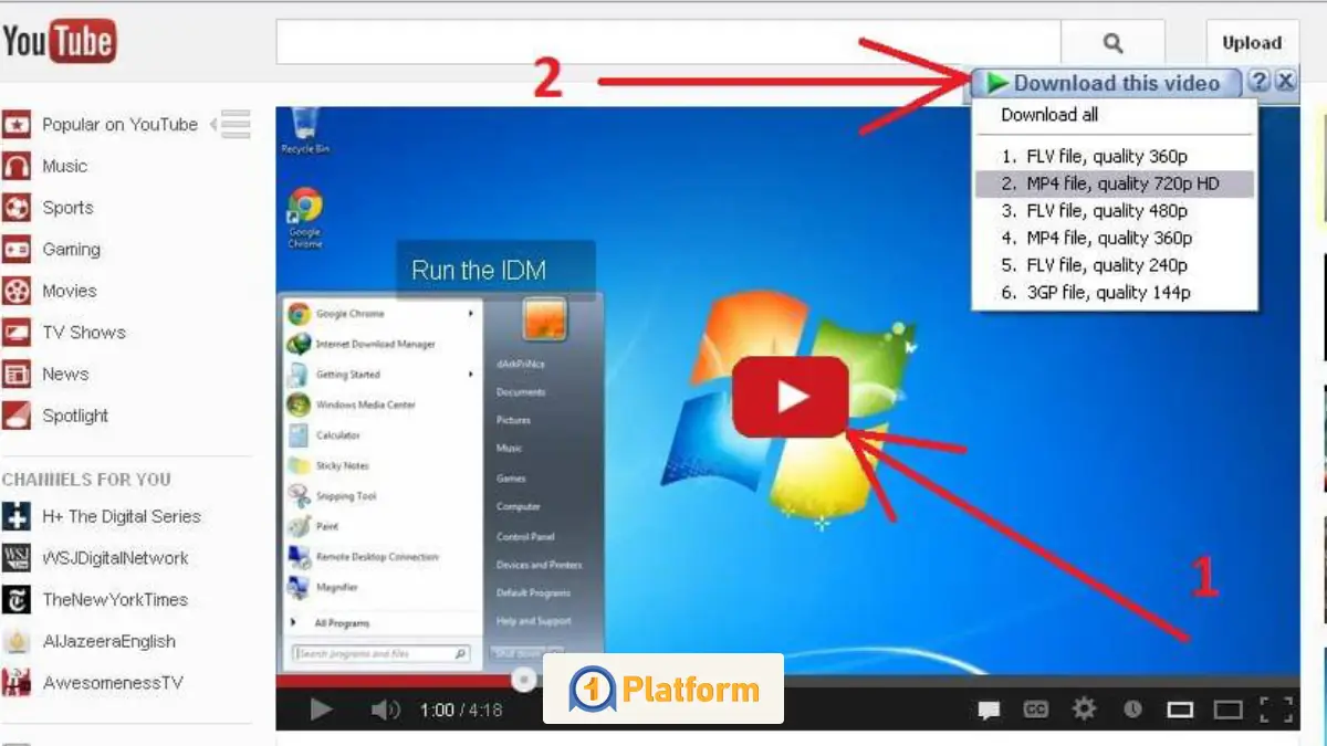 Internet Download Manager (مخفف IDM): محبوب‌ترین نرم‌افزار دانلود از یوتیوب 