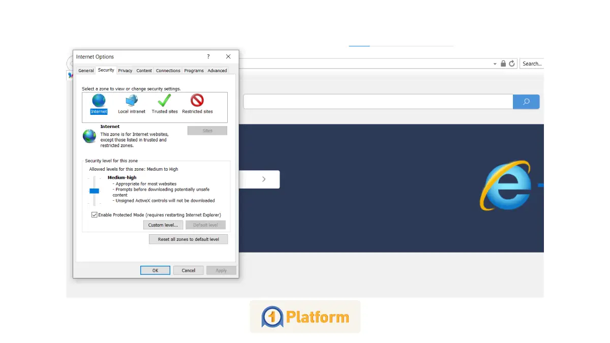 فعال کردن جاوا اسکریپت در Internet Explorer 