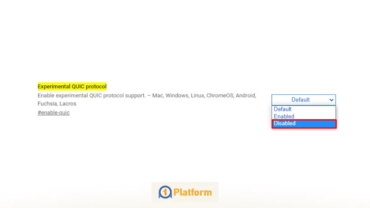 نحوه رفع خطای not secure در گوگل کروم با معرفی ۸ راهکار کاربردی 5 ۴. غیرفعال کردن پروتکل QUIC در کروم؛ راهکار فنی برای رفع ارور not secure در گوگل کروم