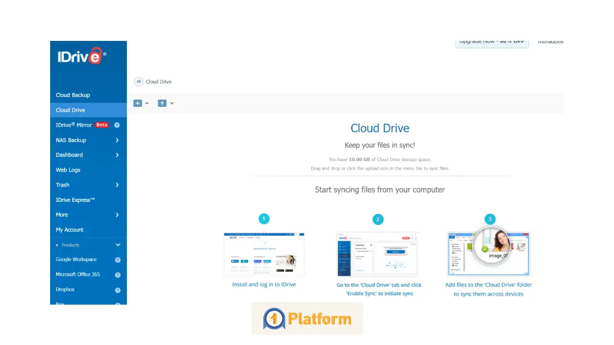 IDrive: آپلود فایل در فضای ابری رایگان
