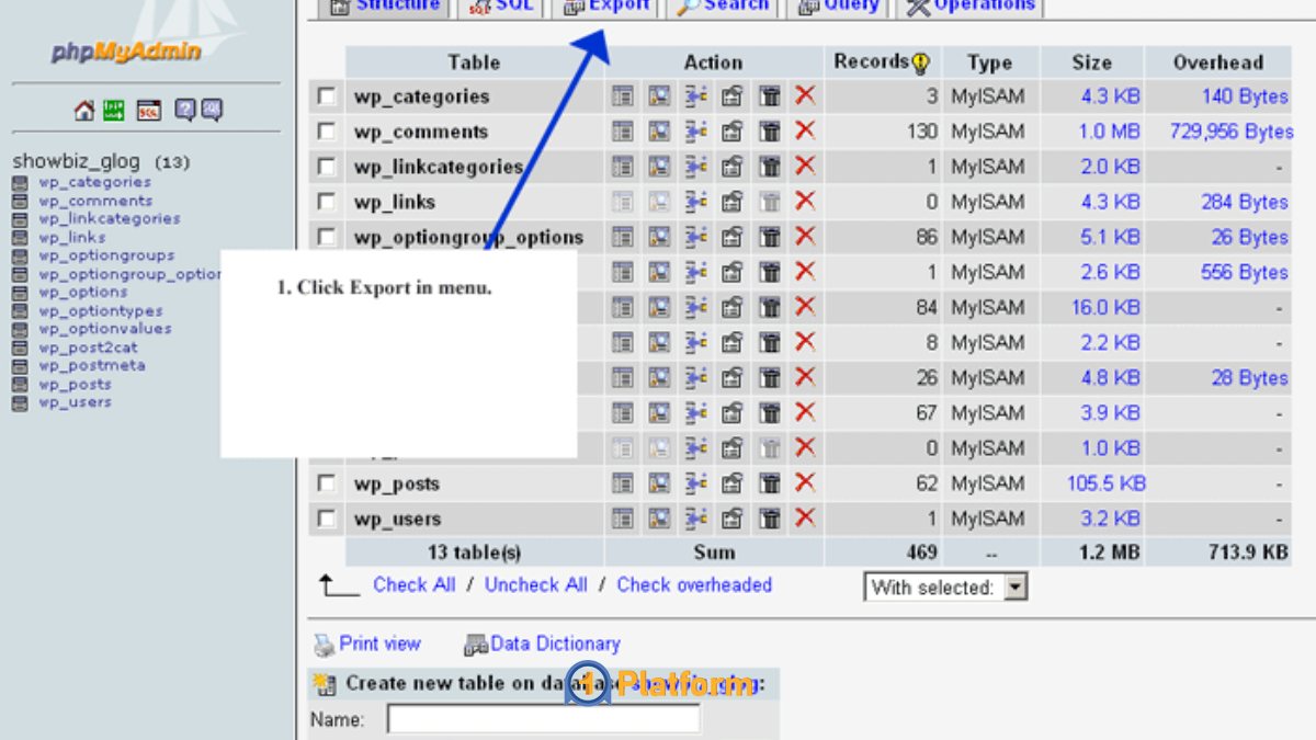 آموزش کامل بکاپ دیتابیس MySQL به زبان ساده 6 بکاپ دیتابیس MySQL در phpMyAdmin