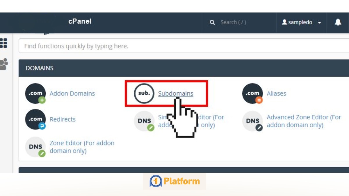 آموزش cPanel برای مبتدیها و حرفهایها (تصویری) 13 ساخت سابدامنه (Subdomain)