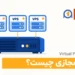 تصویر مفهومی سرور فیزیکی و ماشین‌های مجازی؛ سرور مجازی چیست